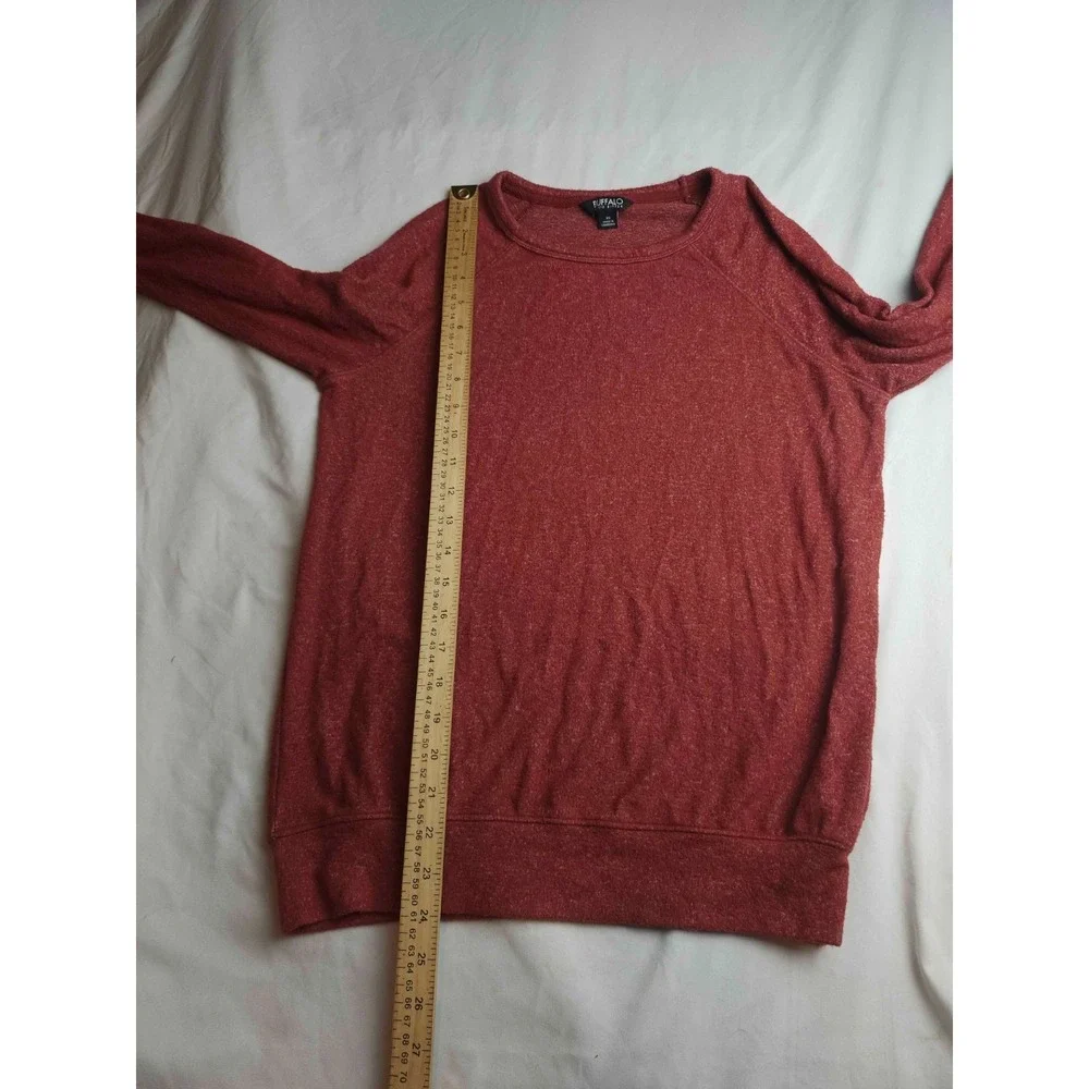 Buffalo David Bitton Sweater Womens XS Red Minimalist Hipster Preppy Boho Chic